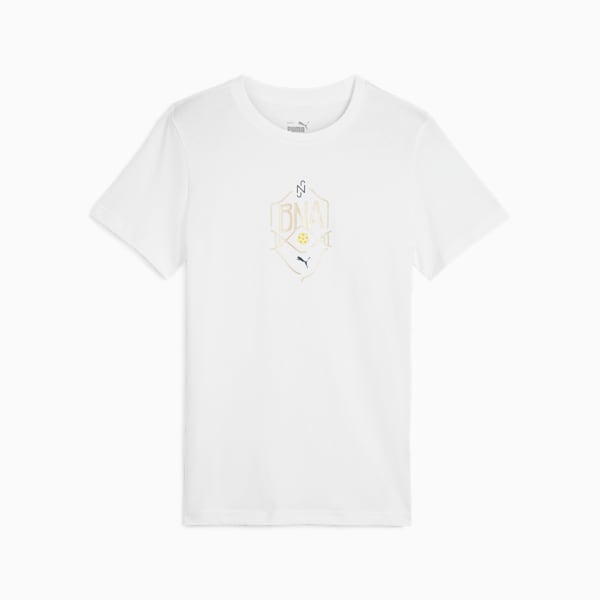 T-shirt de soccer Neymar JR "BNA" Enfant et adolescent, PUMA White-Sand Dune, extralarge